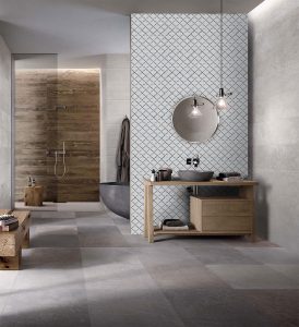 Beyaz Arabesque Porselen Fayans