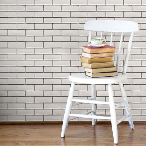 Beyaz Bevelled Brick Porselen Fayans