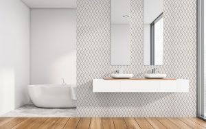 Beyaz Harlequin Porselen Fayans