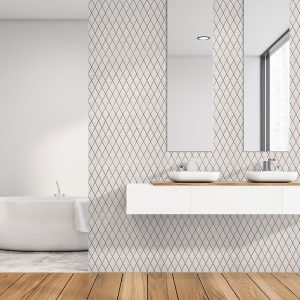 Beyaz Harlequin Porselen Fayans