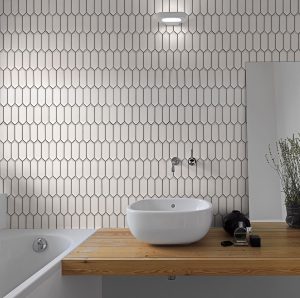 Beyaz Small Picket Porselen Fayans