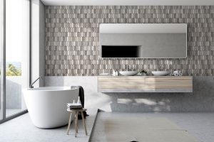 Gri Blend Small Picket Porselen Fayans