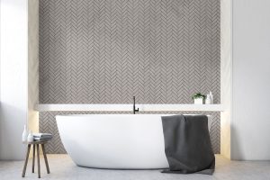 Kahverengi Herringbone Porselen Fayans