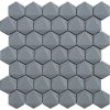 Koyu Gri 3d Hexagon Porselen Fayans